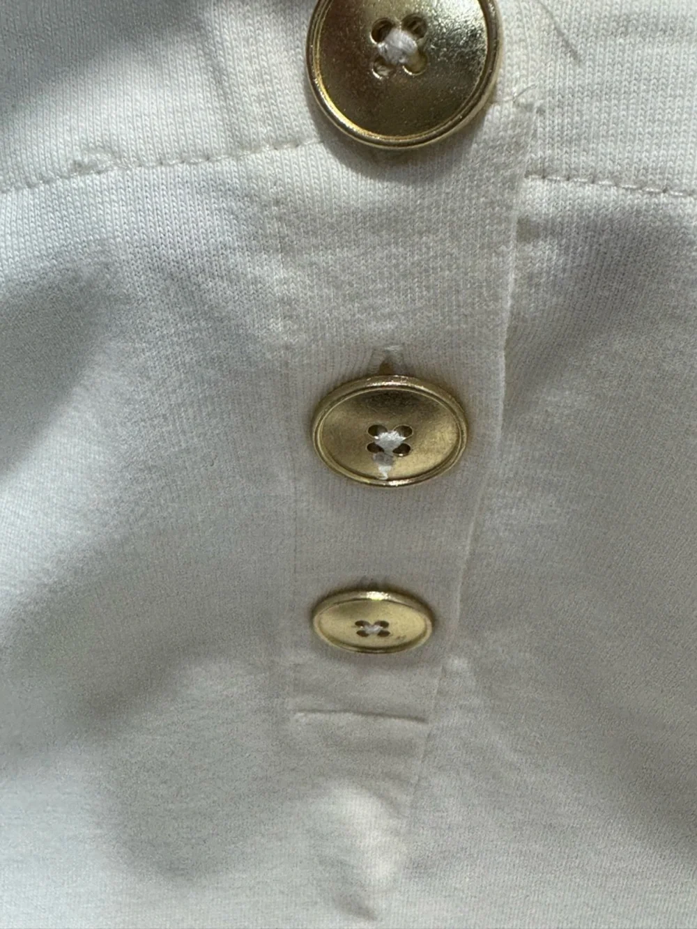 J. Crew Womens XL Puff Sleeve Button Back Top Ivory Cotton Long Sleeve Blouse